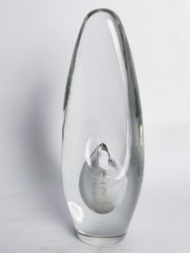 1955 Large Vintage Timo Sarpaneva MCM Glass Vase