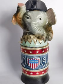 1976 Vintage Jim Beam "Republican" Whiskey