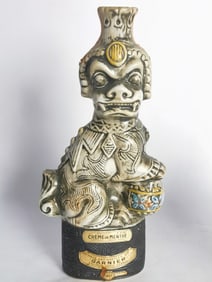 Vintage Garnier Creme de Menthe Foo Dog Liqueur