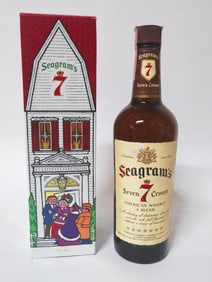 Vintage Seagram's Seven Crown Christmas Whiskey