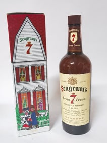 Vintage Seagram's Seven Crown Christmas Whiskey