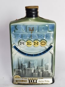 1968 Vintage Jim Beam "100 Years Reno" Whiskey