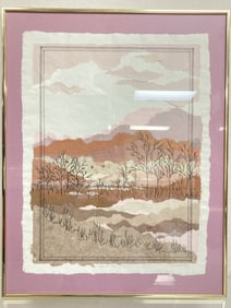 M.P. Marion (American, 20th C) Mixed Media Collage