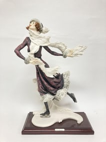 1989 G. Armani "Skating Girl Winter" Sculpture