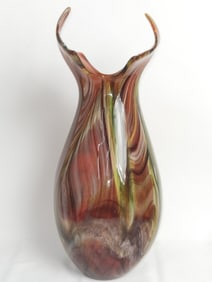 Large Vintage Murano Italy Art Glass Vase