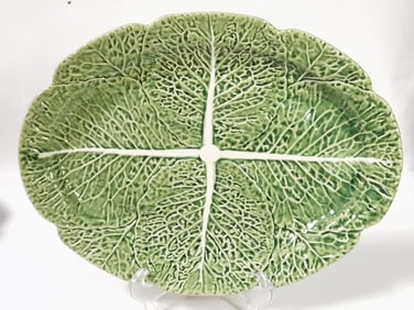 Large Vintage Bordallo Pinheiro Porcelain Cabbage