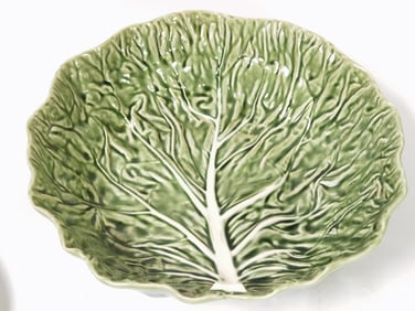 Large Vintage Bordallo Pinheiro Porcelain Cabbage