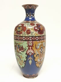 19-20th C. Japanese Cloisonne Vase
