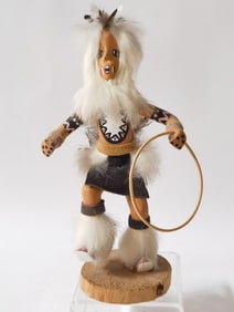 Vintage VL Hopi Indian "Hoop" Kachina Doll