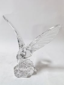 Vintage Val St. Lambert Crystal Eagle