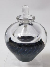 1989 Signed Art Glass Perfume Bottle