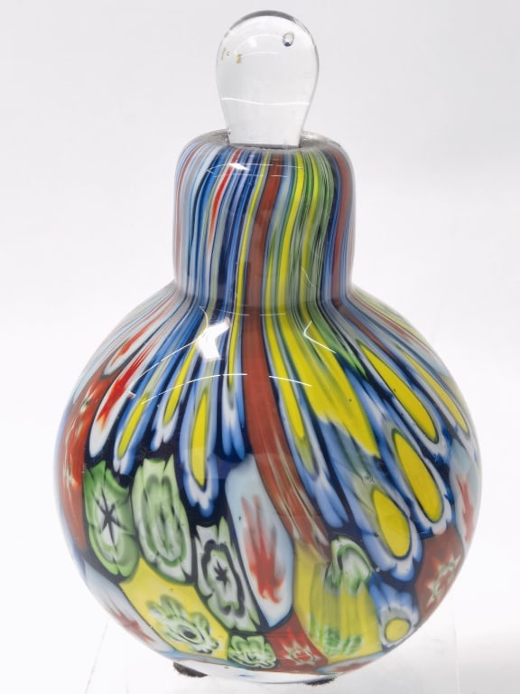 Vintage Murano Italy Millefiori Glass Perfume Bottle (1 of 4)
