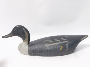 Circa 1900 Hand Painted Wood Carved Duck Decoy