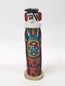 Vintage Esther Jackson Navajo Hopi White Bear Medicine Man Kachina Doll