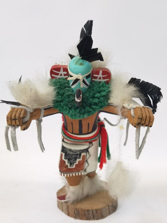 Vintage Signed Navajo Hopi Eagle Dancer Kachina Doll (1 of 6)