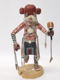 Vintage Marjorie Wille Navajo Hopi Mud-Head Kachina Doll
