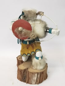 Vintage Alta A. Navajo Hopi Buffalo Warrior Kachina Doll