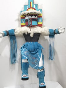 Large Vintage Navajo Hopi Hemis Kachina Sculpture