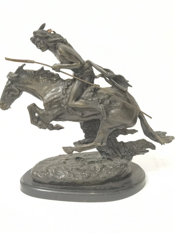 1982 Collectors West Inc Bronze "The Cheyenne" Sculpture (1 of 6)