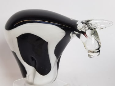 Vintage Murano Italy Art Glass Cow