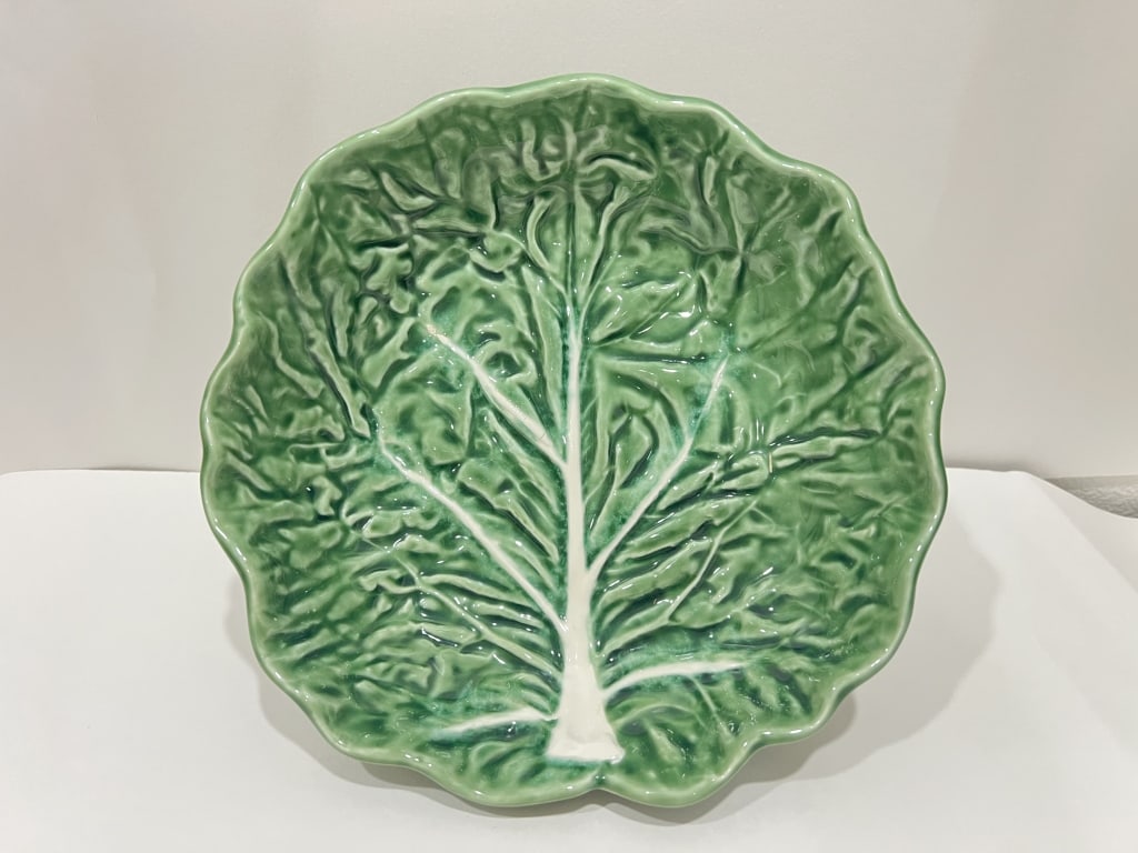 Large Olfaire Portugal Porcelain Cabbage Bowl (1 of 3)