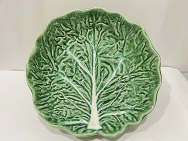 Large Olfaire Portugal Porcelain Cabbage Bowl