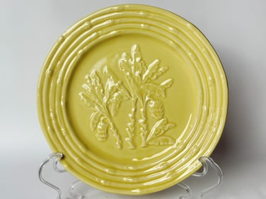 Bordallo Pinheiro Porcelain Yellow Banana Plate