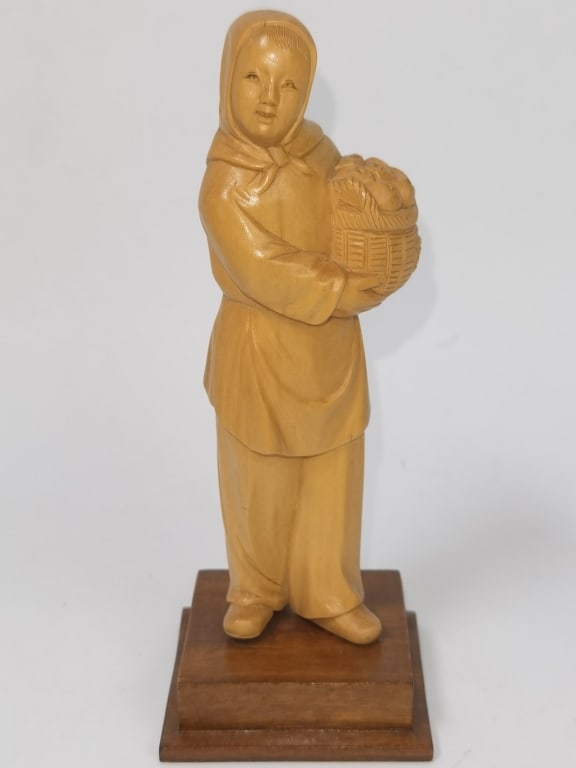 1950-70s Chinese Cultural Revolution Period Boxwoo Carving (1 of 4)