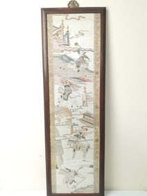 Qing Chinese "Three Kingdom" Kesi Panel