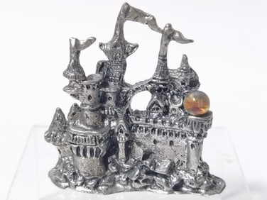 Vintage Bay Pewter Twin Castles