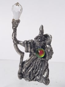 Vintage Bay Pewter Magician