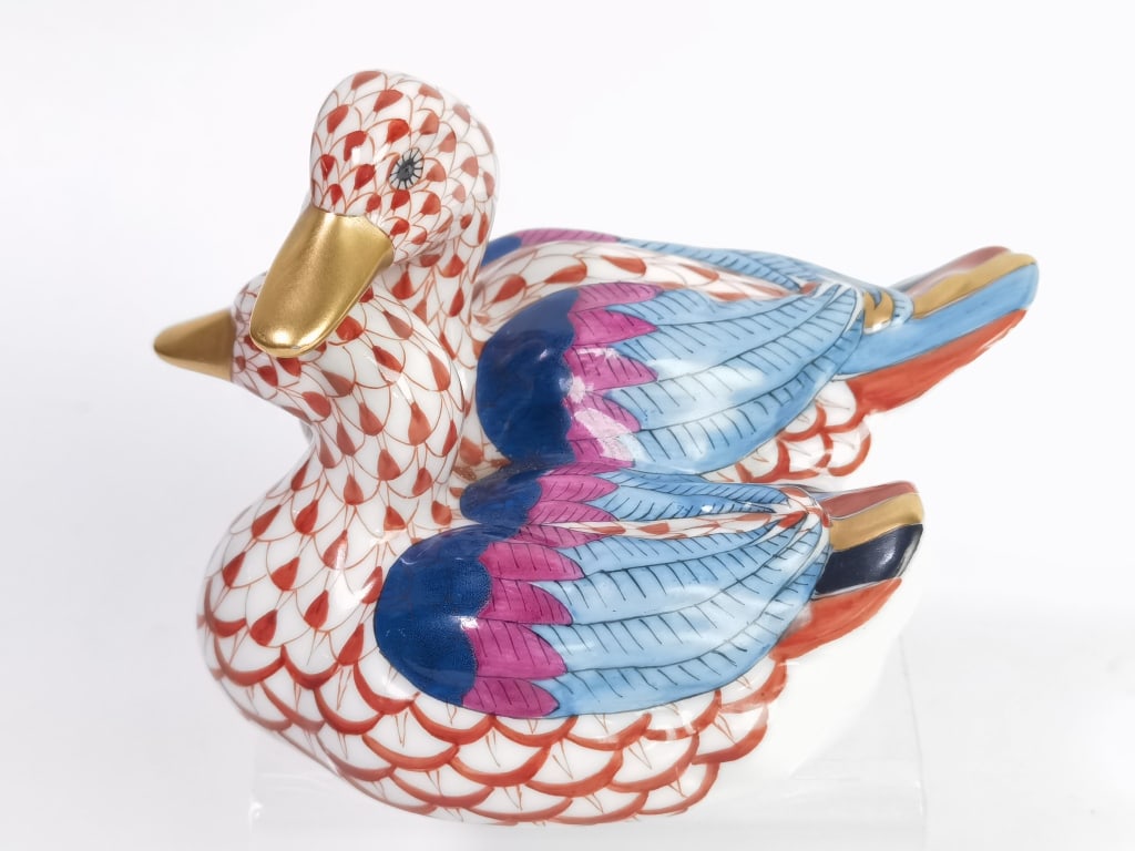 Vintage Herend Hungary Porcelain Red Ducks Figurine (1 of 5)