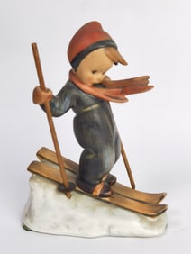 Vintage Goebel Hummel Porcelain "Skier" Figurine
