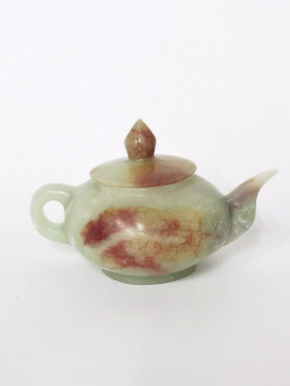 Chinese Jade Carved Teapot (1 of 4)