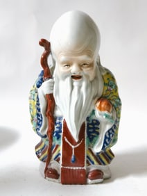 19-20th C. Chinese Porcelain Famille Rose Shoulao