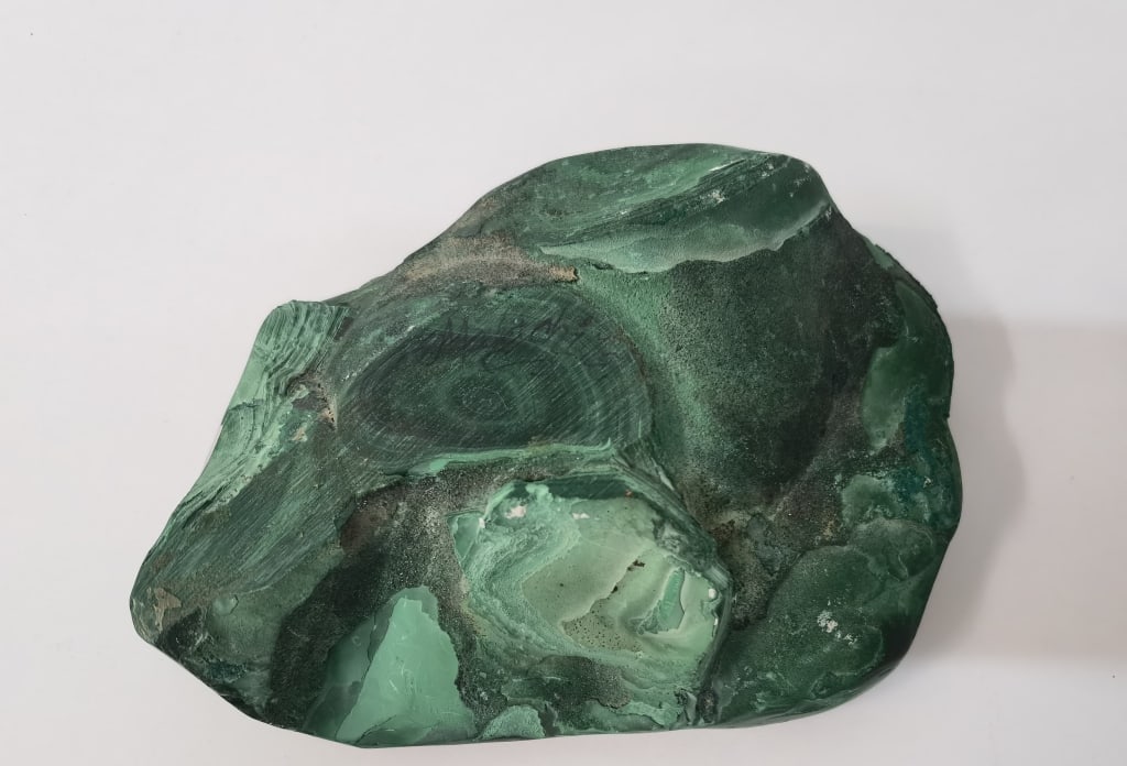 Malachite Carved Ashtray - 3