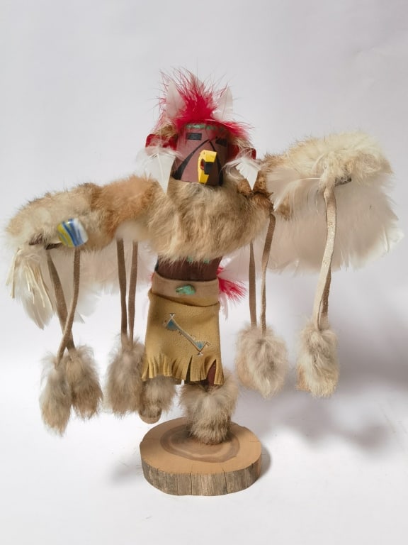 Vintage Routa L. Navajo Hopi Red Tail Hawk Kachina (1 of 6)