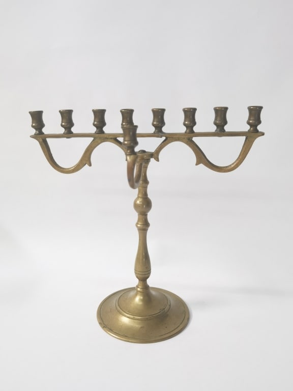 Vintage Brass Nine-Branched Menorah (1 of 3)