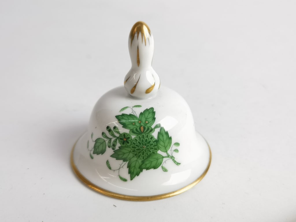 Herend Hungary Porcelain Green Chinese Bouquet Din (1 of 4)