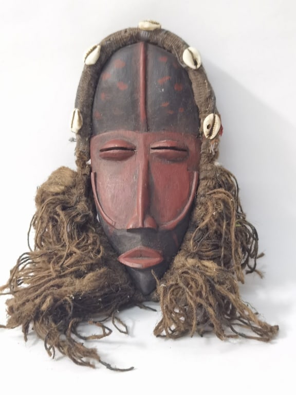 Antique African Wood Carved Dan Tribal Mask (1 of 3)