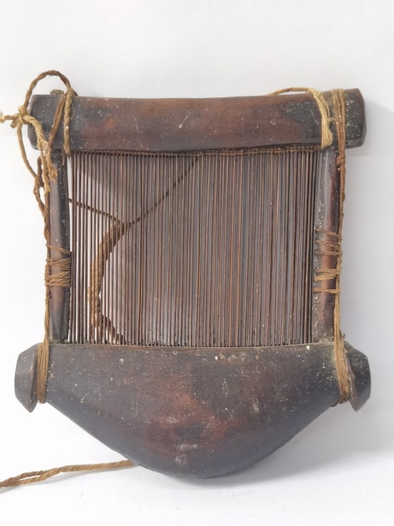 Antique South African Baule Loom Beater: Antique South African Baule Loom Beater, 8in by 7.5in