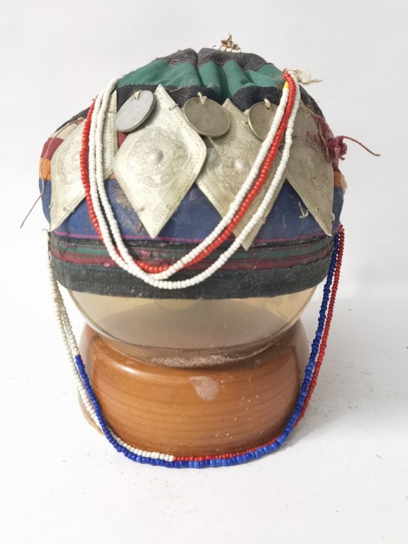 Vintage Southeast Akha Hill Tribe Hat (1 of 2)