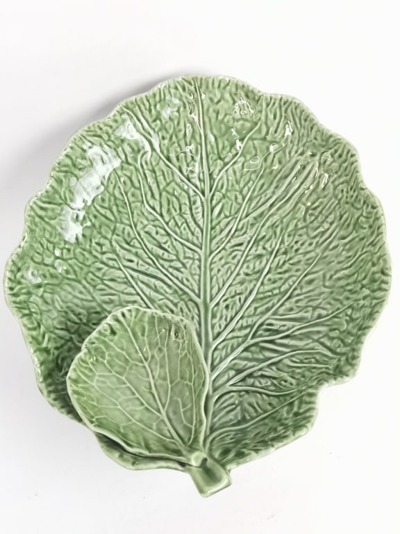 World Market Porcelain Cabbage Dip Plate (1 of 4)