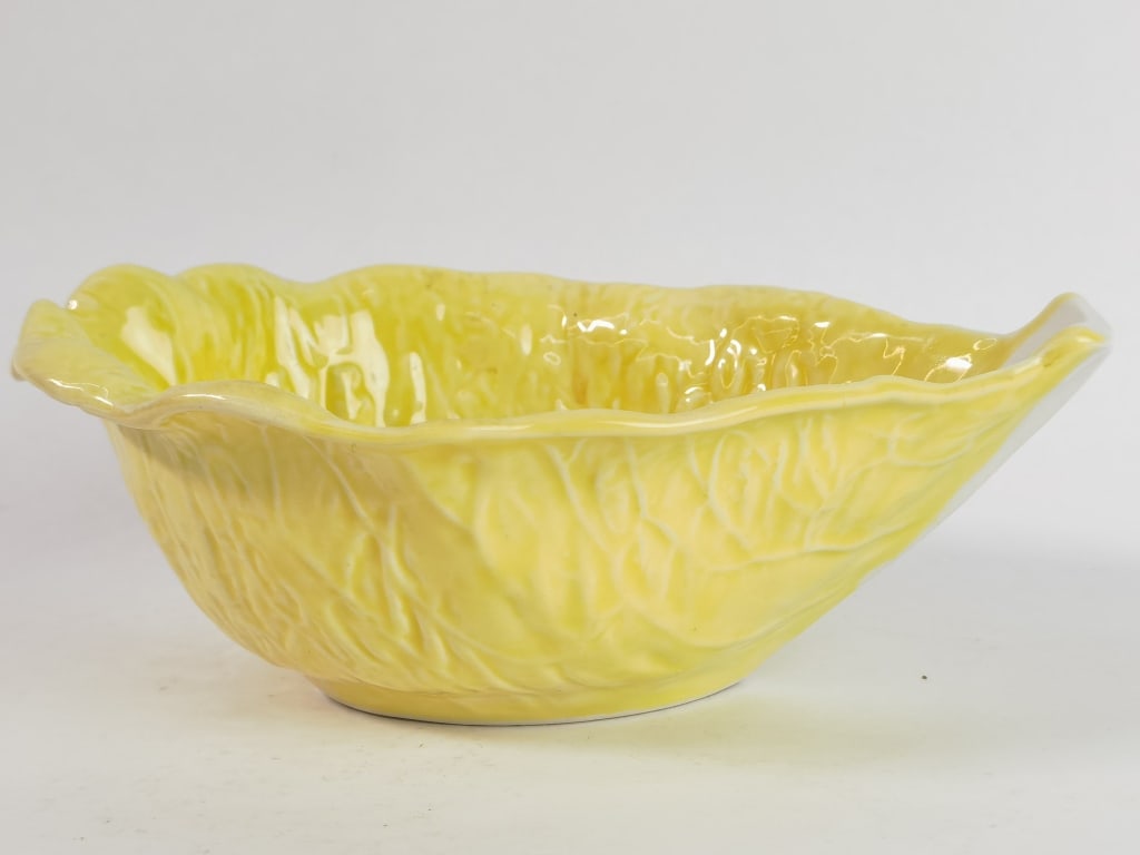 Vintage Secla Portugal Porcelain Yellow Cabbage Bo (1 of 4)