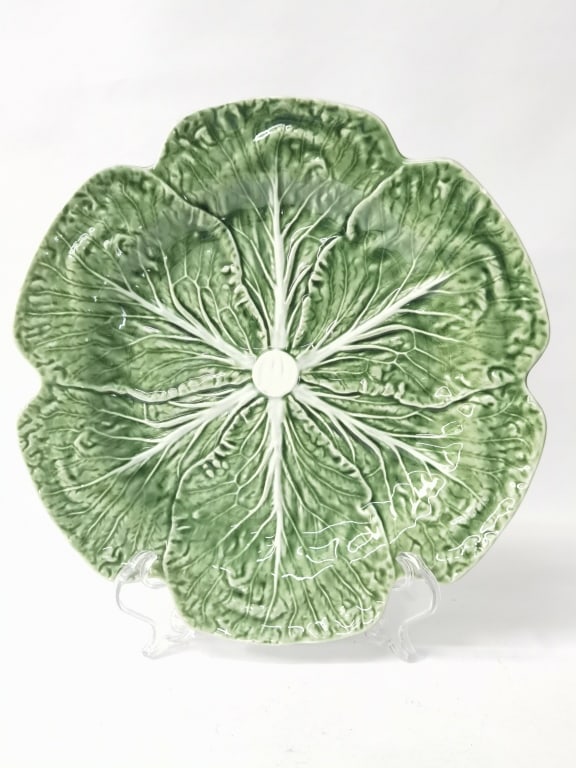 Vintage Bordallo Pinheiro Porcelain Cabbage Plate (1 of 3)