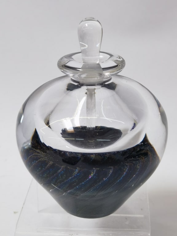 1989 Signed Art Glass Perfume Bottle (1 of 5)