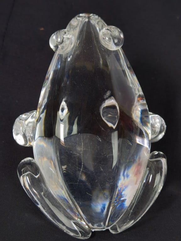 Vintage Steuben France Crystal Frog (1 of 5)