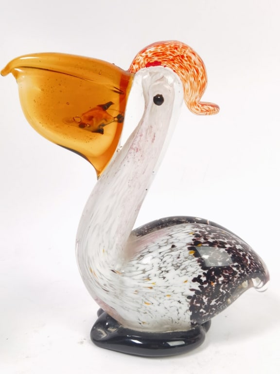 Vintage Murano Italy Art Glass Pelican (1 of 5)