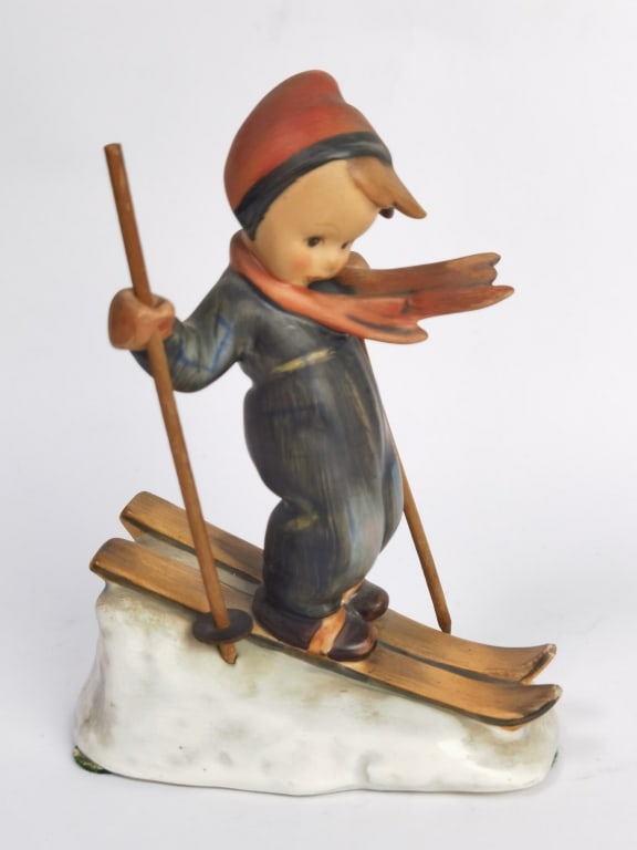 Vintage Goebel Hummel Porcelain "Skier" Figurine (1 of 7)