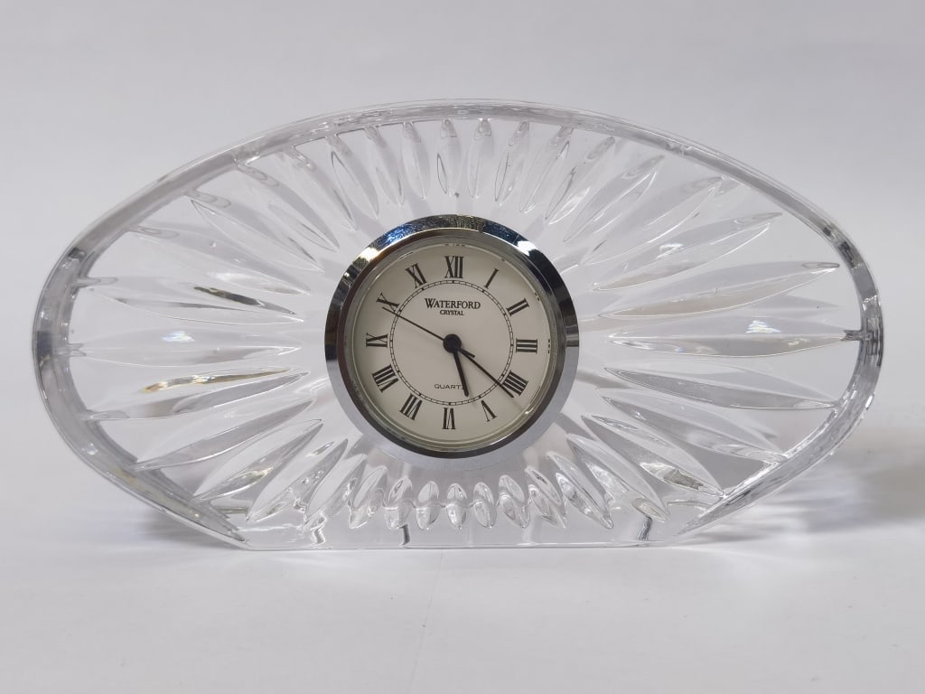 Waterford Crystal Oval Quartz Desk Clock (1 of 4)
